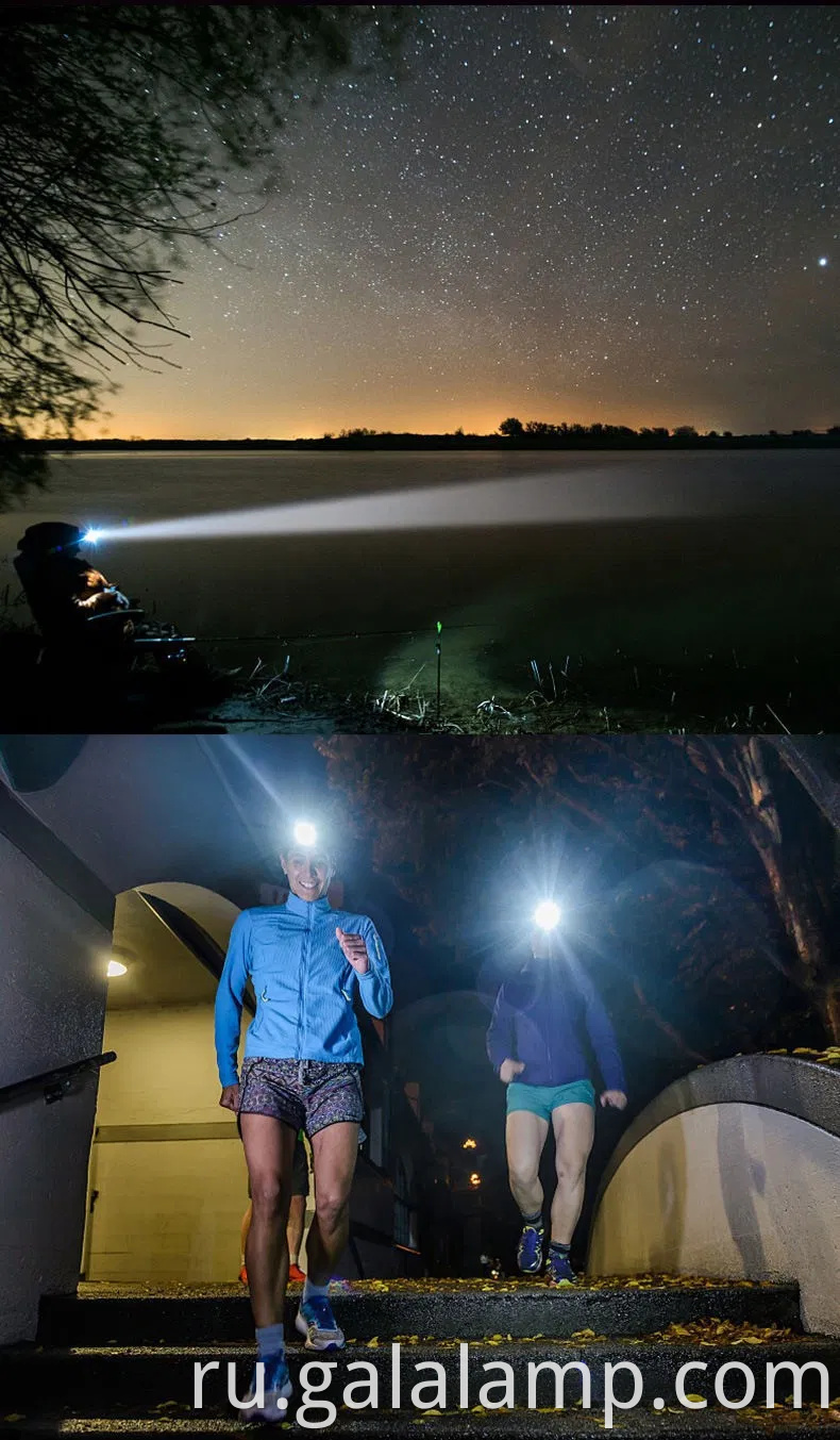 Ультра яркий перезаряжаемый светодиодный фар с датчиком движения